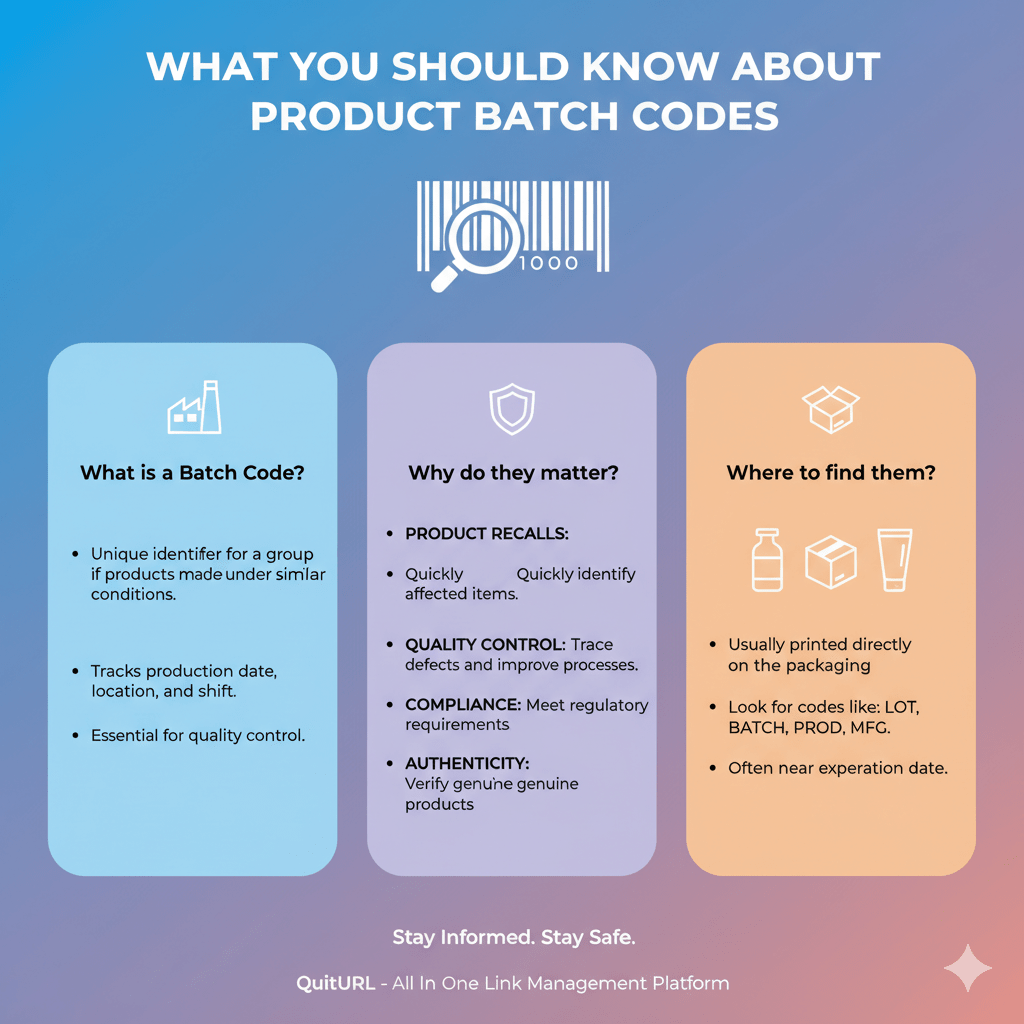 What You Should Know About Product Batch Codes - QuitURL